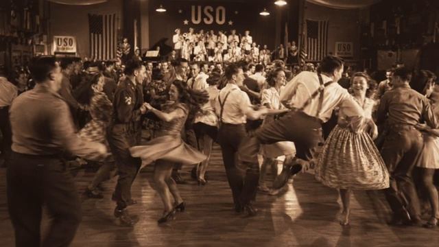 Музыка в стиле свинг 1940-х годов, 60 минут в исполнении биг-бэнда Jitterbug