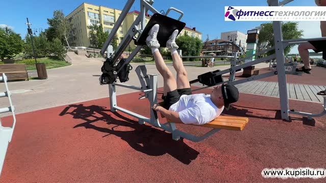 Техника выполнения упражнений Жим ногами на уличном тренажере