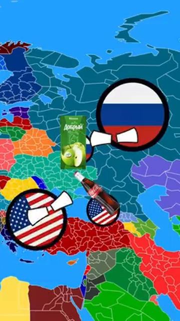 Спор за лучший напиток🤣 #shorts #countryballs #country #memes #map #geography #animation #viral