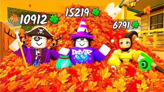 😱 Кто Соберёт БОЛЬШЕ ЛИСТЬЕВ? БИТВА с ГАДОСТЯМИ в Roblox