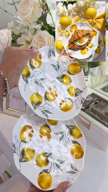 Тaарелки 20см Лимоны #882592864  #моипокупки#моинаходки#красиваяпосуда#посудаpinterest#посудадлядома