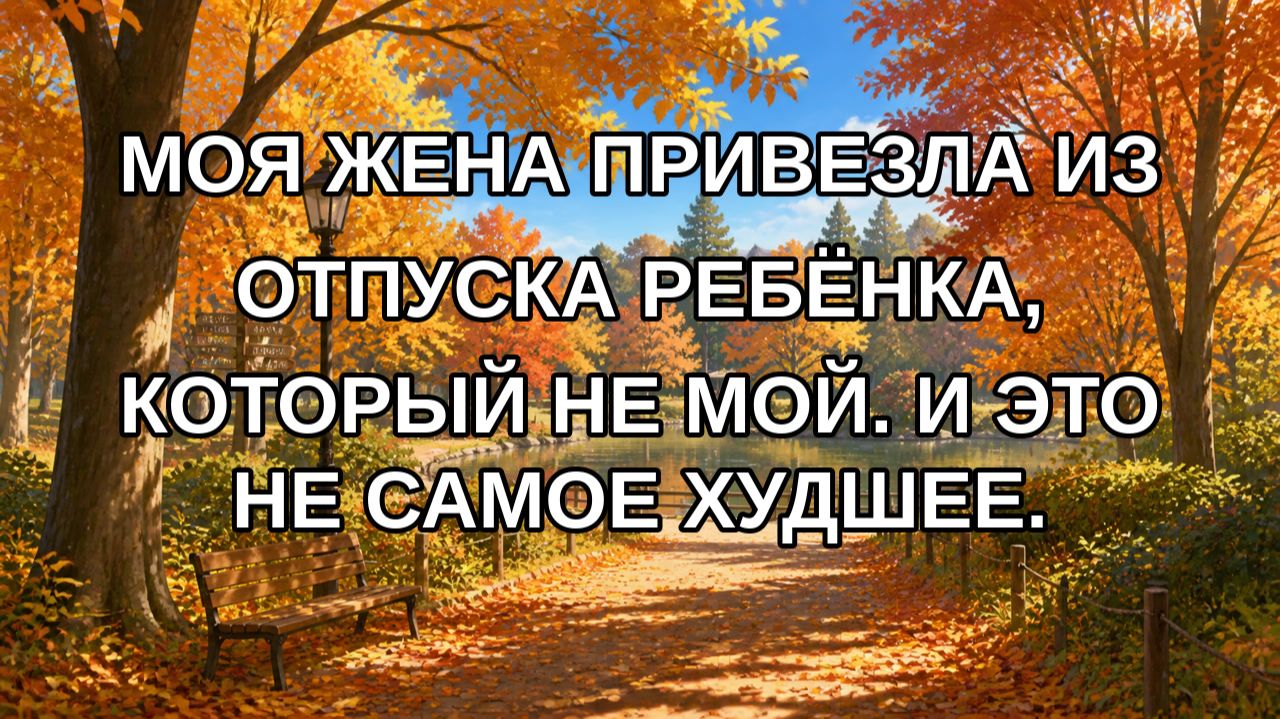 Моя жена привезла из отпуска ребёнка, который не мой. И это не самое худшее.