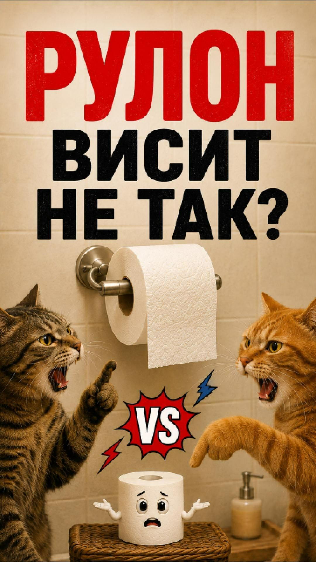 Как повесить рулон туалетной бумаги? Вроде все понятно, но это не точно