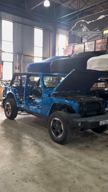 Восстановление Wrangler до состояния как новый. #jeep #wrangler #автосервис #offroad #carservice