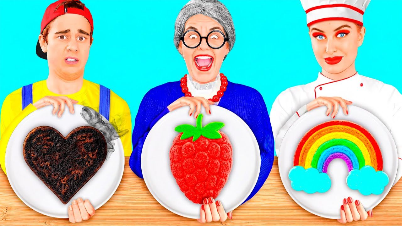 Кулинарный Челлендж# Я против Бабушки # Крутые Творческие Лайфхаки