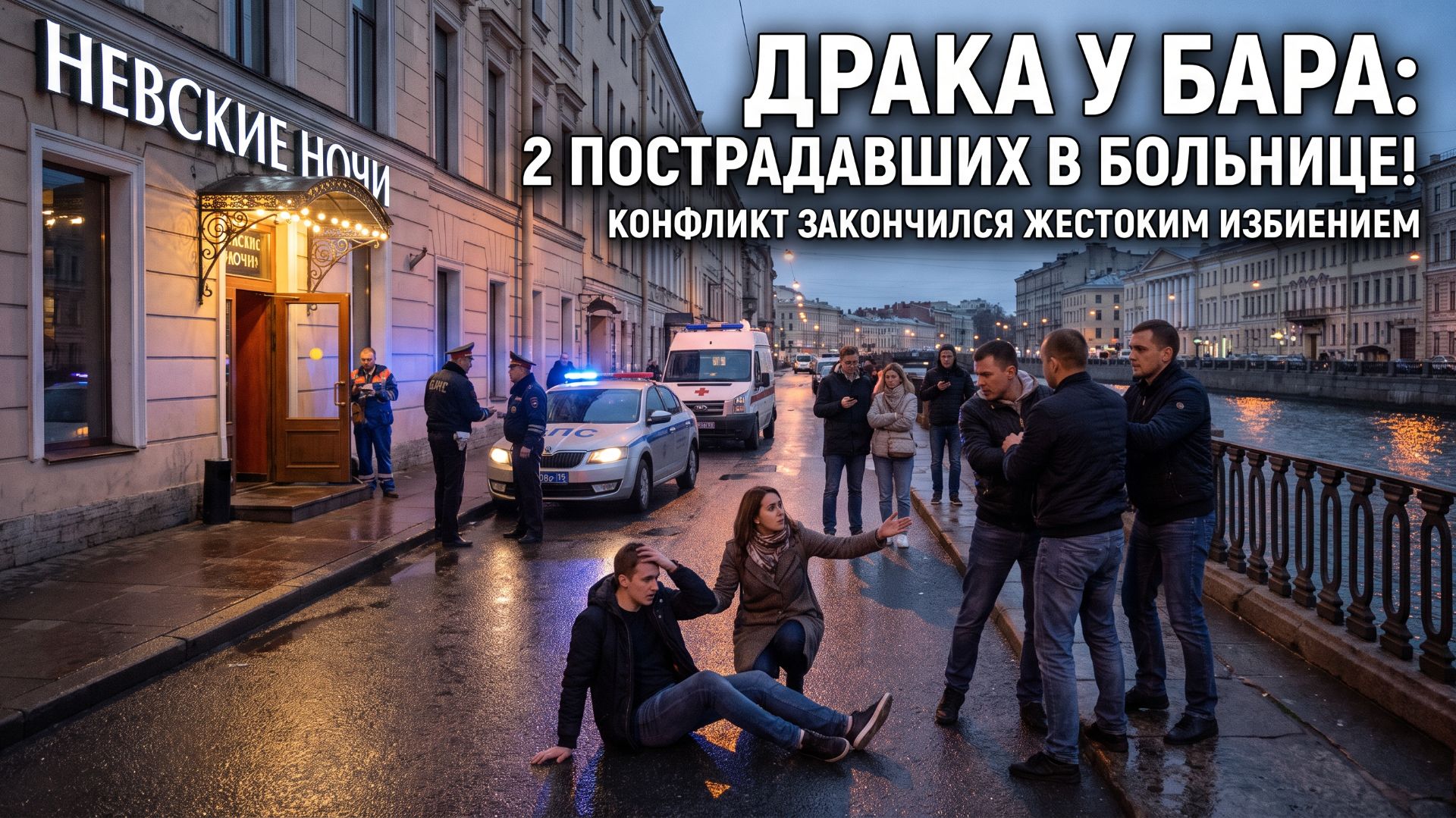 Отказ познакомиться закончился избиением: в Петербурге компания устроила жестокую драку у бара