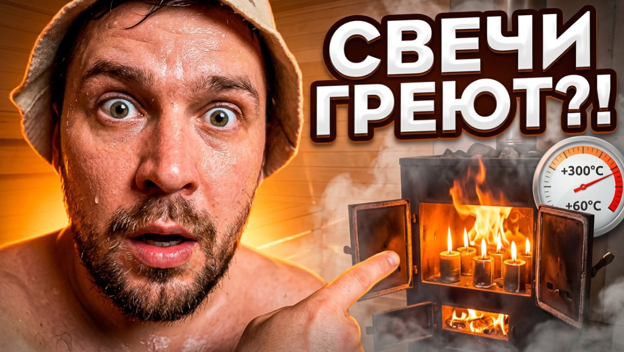 Как я топил баню свечами: Полный обзор