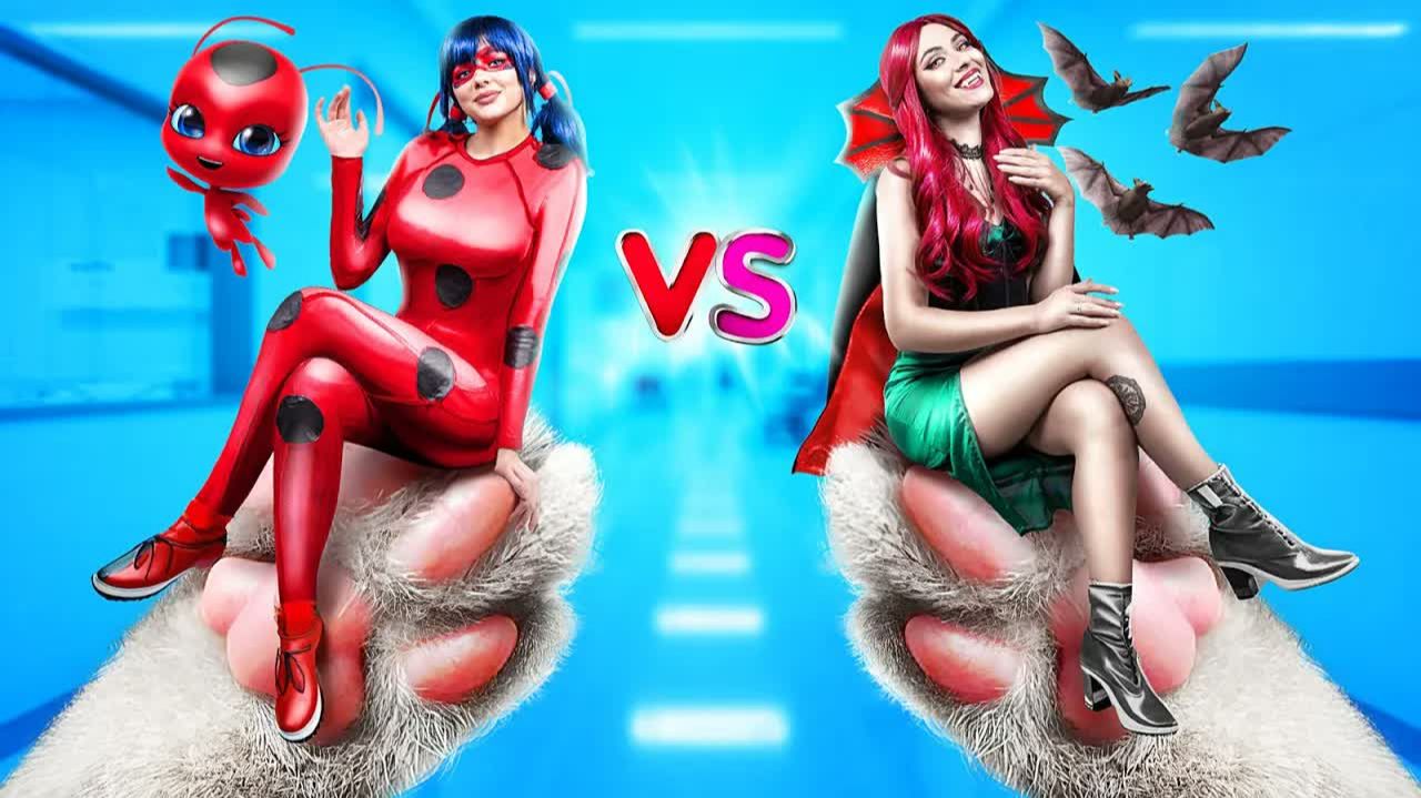 Вампир Vs Леди Баг! Мы спасли бездомного щенка! Лайфхаки для владельцев животных