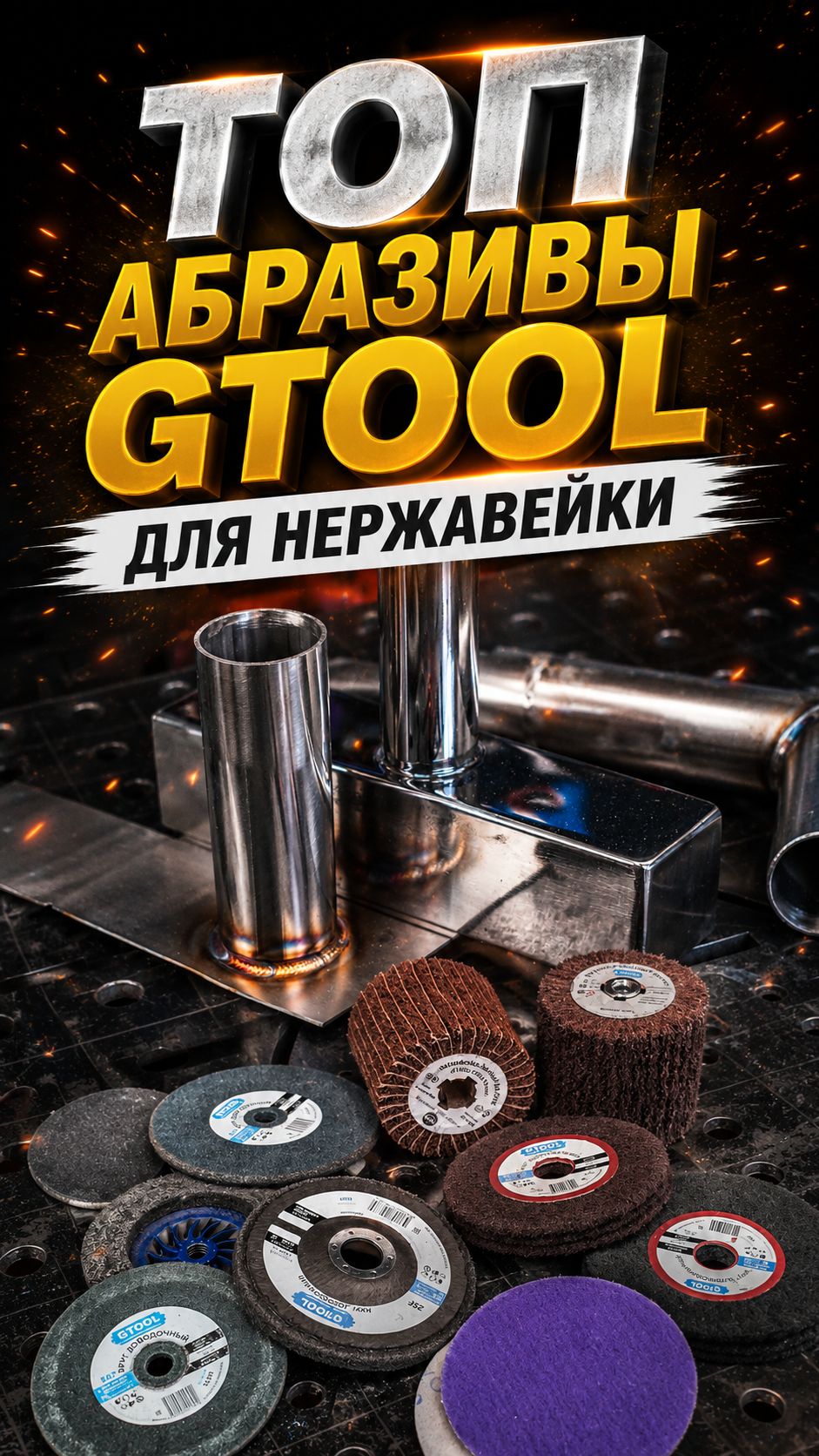 Лучшие абразивы для нержавейки от Gtool. Подборка.
