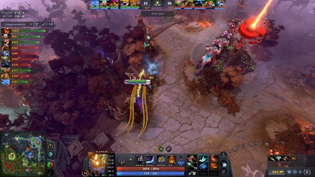 Slardar vs Invoker центр Rampage и нейтралка позвала крипов на помощь