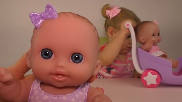 Unboxing New Toy - Twin Baby Dolls in Carriage