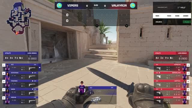 VIPERS -vs- VALKYRJA  ASTANA QUEENS CUP II  Групповой Этап  kn1feTV