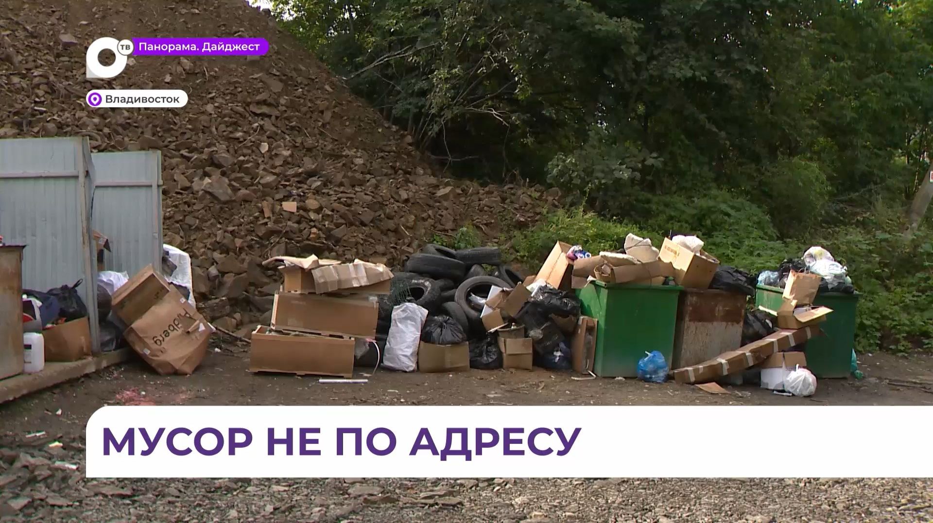 Во Владивостоке регулярно фиксируют сброс коммерческих отходов в неположенных местах