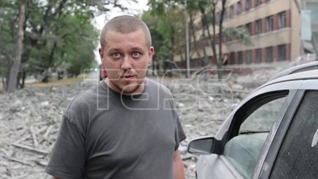 Последствия обстрела в Донецке