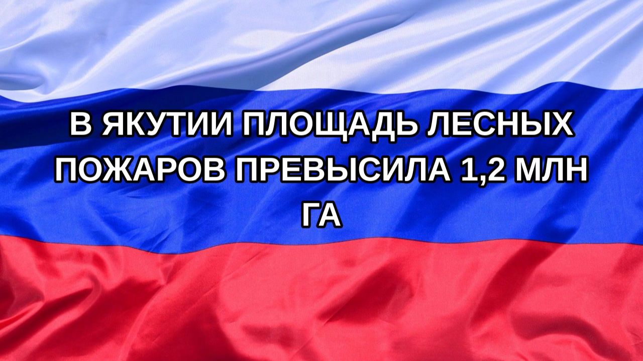 Н. РФ В Якутии площадь лесных пожаров превысила 12 млн га