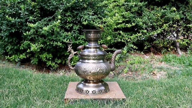 Как пользоваться Самоваром (чайником ) на дровах. How To Use Wood-burning Samovar!