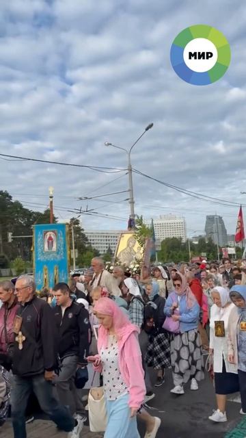 В Минске встречают участников пятого Всебелорусского крестного хода
