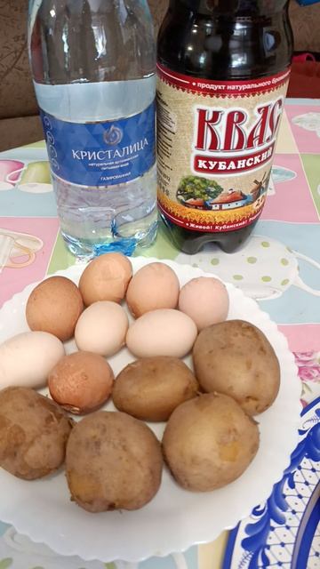 Фрукты и окрошка