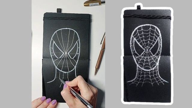 Как нарисовать ЧЕЛОВЕКА - ПАУКА ️  SPIDER MAN #человекпаук #spiderman #рисуемчеловекапаука #