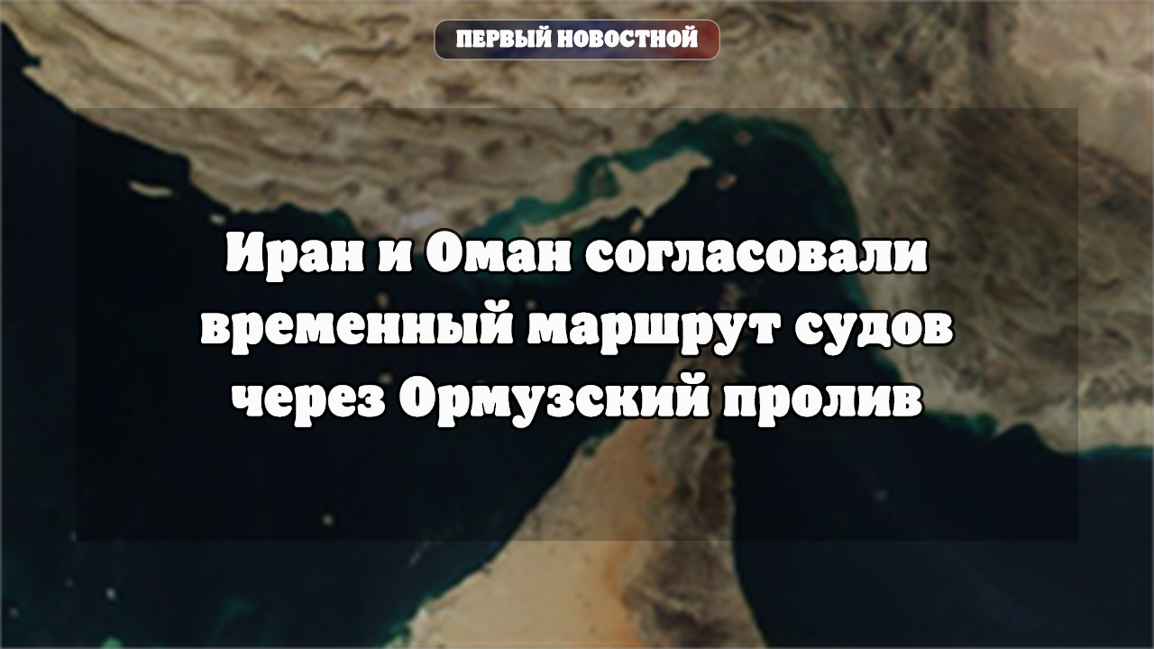Иран и Оман согласовали временный маршрут судов через Ормузский пролив