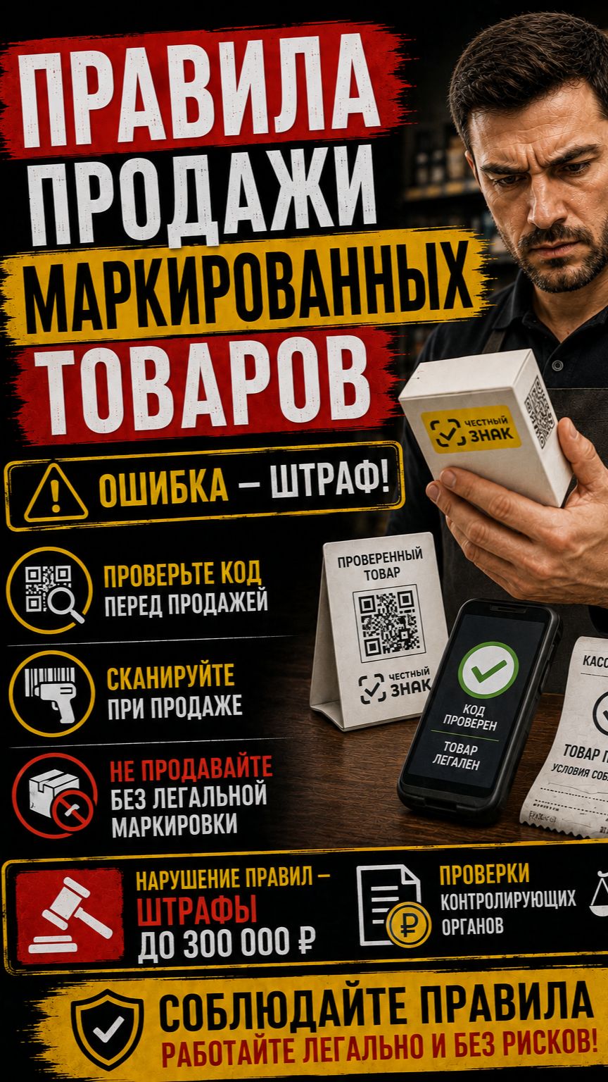 Правила продажи маркированных товаров