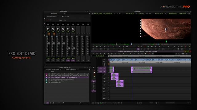 Lesson 52- Pro Edit Demo- Cutting Accents – Film Editing Pro