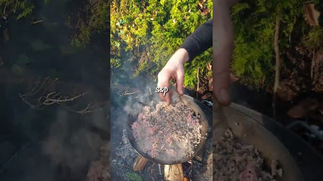 Крокеты. Готовка в лесу