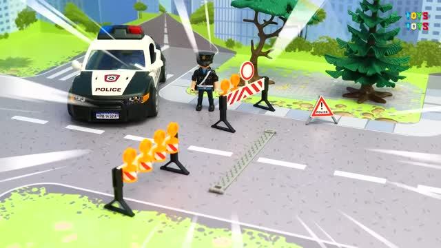 Грузовик Полиция Пожарная 🚚🚒🚓 Видео с игрушками детям