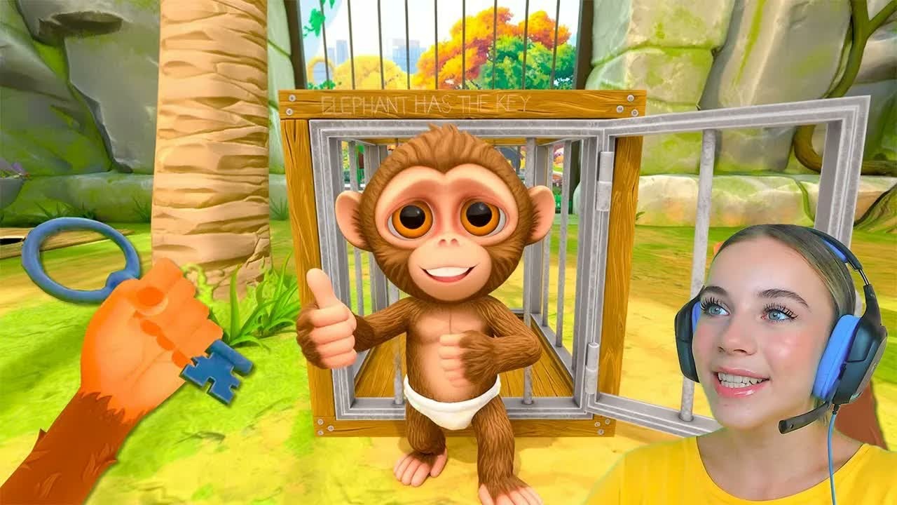 ОБЕЗЬЯНКА СБЕЖАЛА ИЗ ЗООПАРКА! I Am Monkey VR