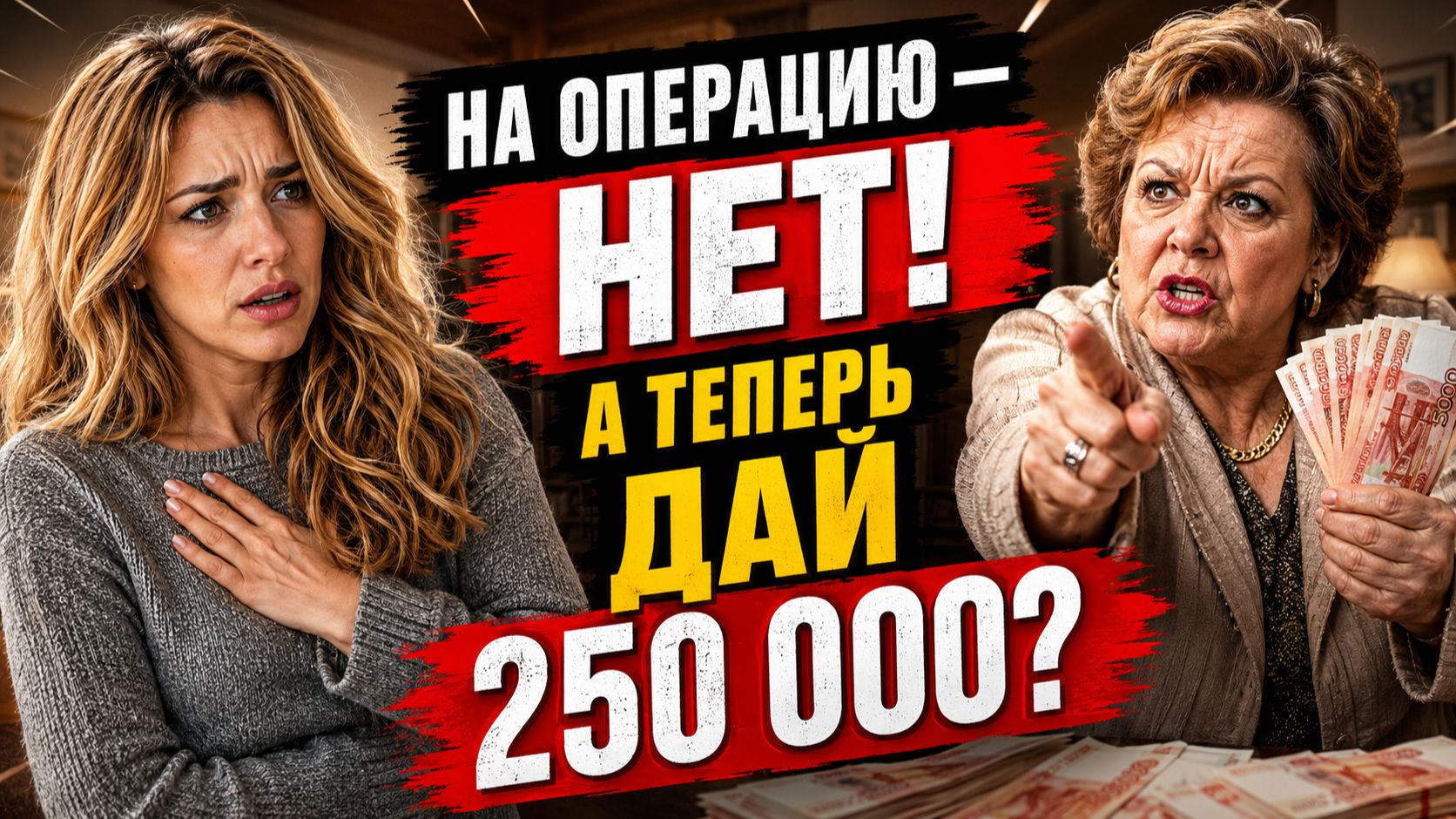 Моя тётя отказала мне в трёхстах тысячах на операцию дочери — у неё был кредит на  кухню. А вчера...
