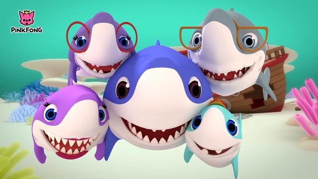 Baby Shark  Семья акул и фотограф мистер Осьминог  Песни о животных  Песни PINKFONG для детей