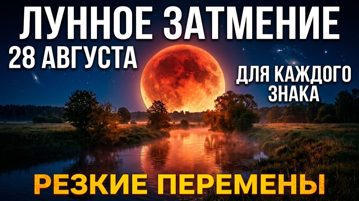 Лунное затмение 28 августа 2026: время резких перемен для всех знаков