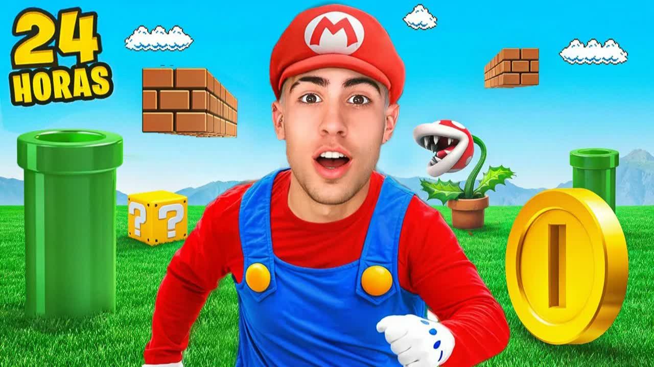 24 ЧАСА ВО ВСЕЛЕННОЙ МАРИО !!