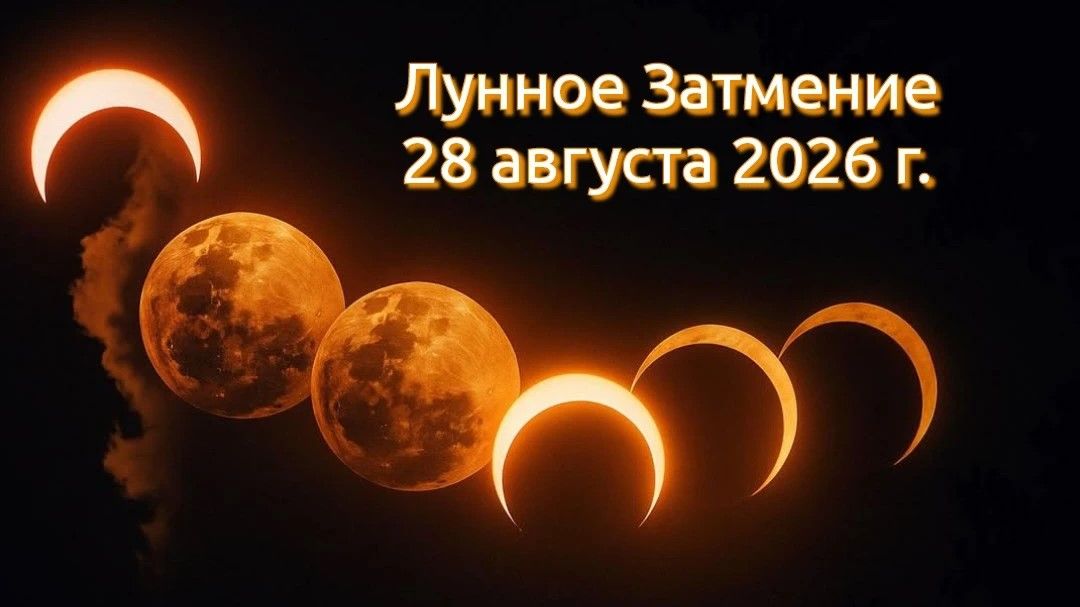 Луное затмение 28 августа 2026г.