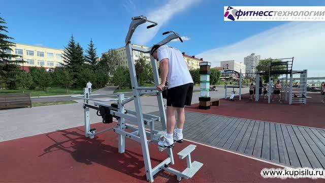 Техника выполнения упражнений Отжимание от брусьев и Подтягивание на уличном тренажере гравитроне