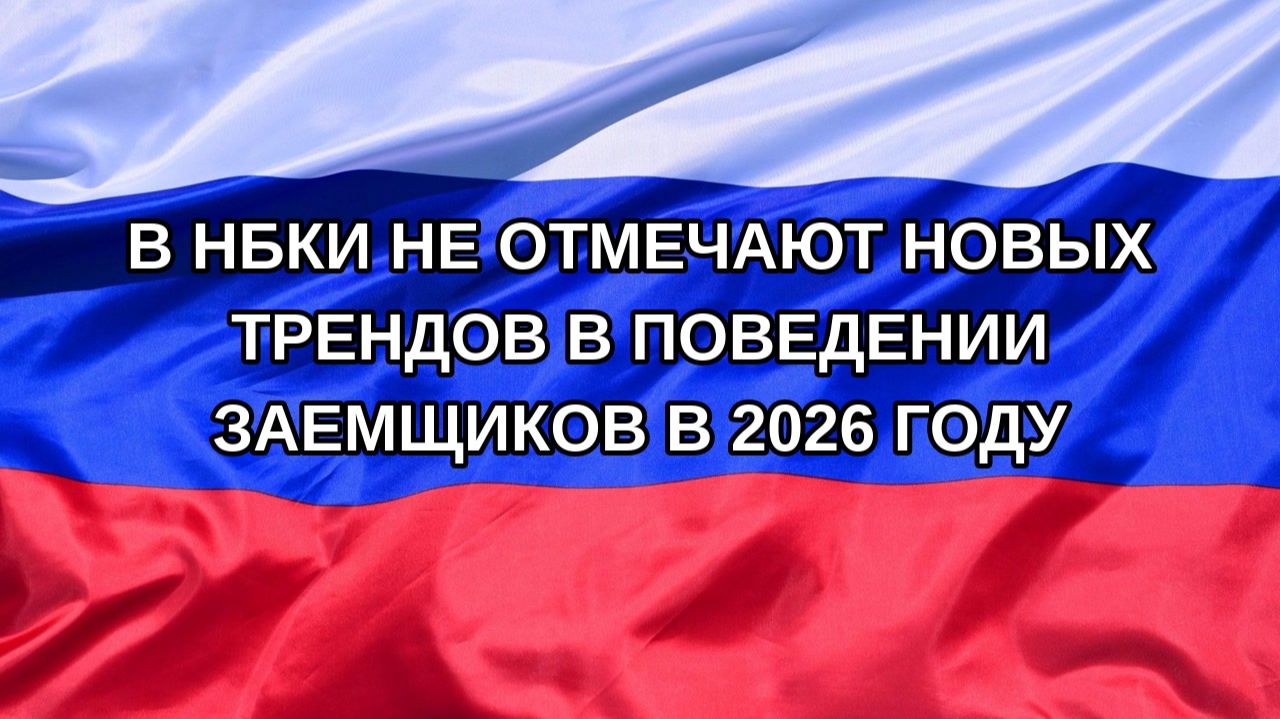|Н. РФ| В НБКИ не отмечают новых трендов в поведении заемщиков в 2026 году