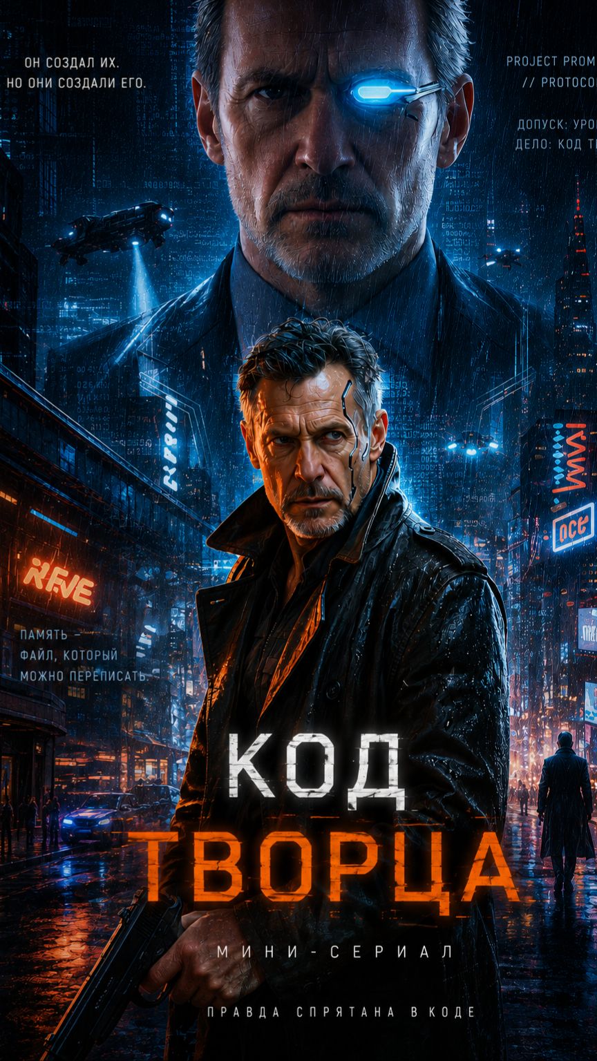 Киберпанк ИИ сериал Код творца. Трейлер 2-го сезона Протокол возмездия