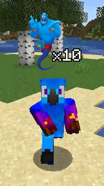 😱Майнкрафт, Но Джин Исполняет Мои Желания...  Незеритик #shorts  #майнкрафт #minecraft