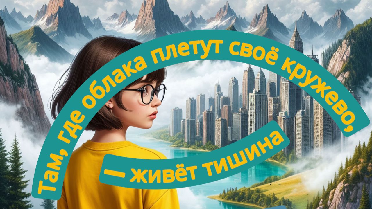 Там, где облака плетут свое кружево, - живет тишина. Алмаева Ирина.