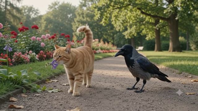 Кот и Ворона