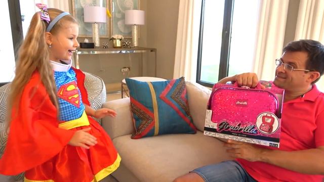 Diana Transforms Into Superheroes And Helps Roma And Dad