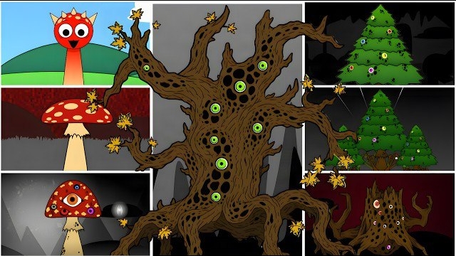 СПРУНКИ ОС: МОНСТР-ГРИБ 🍄😱 × ДЕРЕВО С ТРИПОФОБИЕЙ 🌳 | ФАЗЫ 1–7