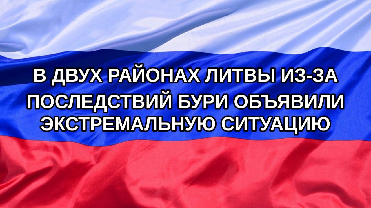 |Н. РФ| В двух районах Литвы из-за последствий бури объявили экстремальную ситуацию