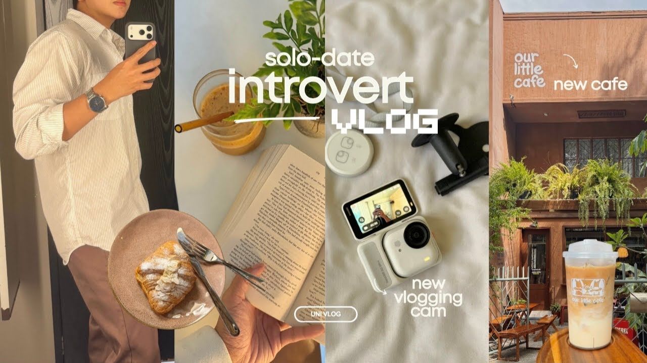 UNI VLOG • Solo Date With Me, Visiting A Cafe, New Vlogging Camera