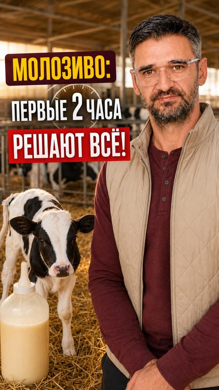 Первые часы жизни телёнка: почему молозиво решает всё?