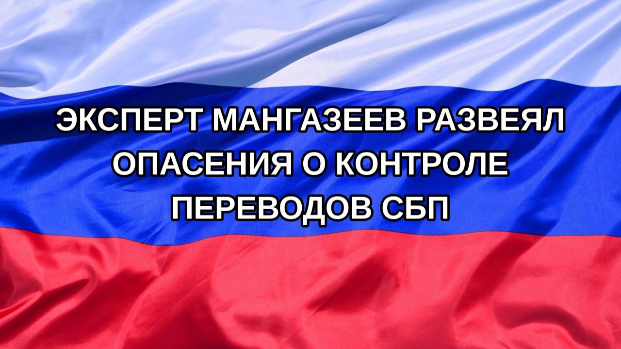 |Н. РФ| Эксперт Мангазеев развеял опасения о контроле переводов СБП