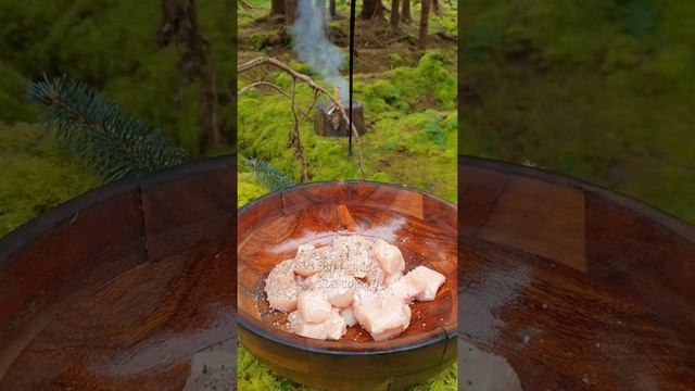 Лесная еда на вынос в стиле ASMR