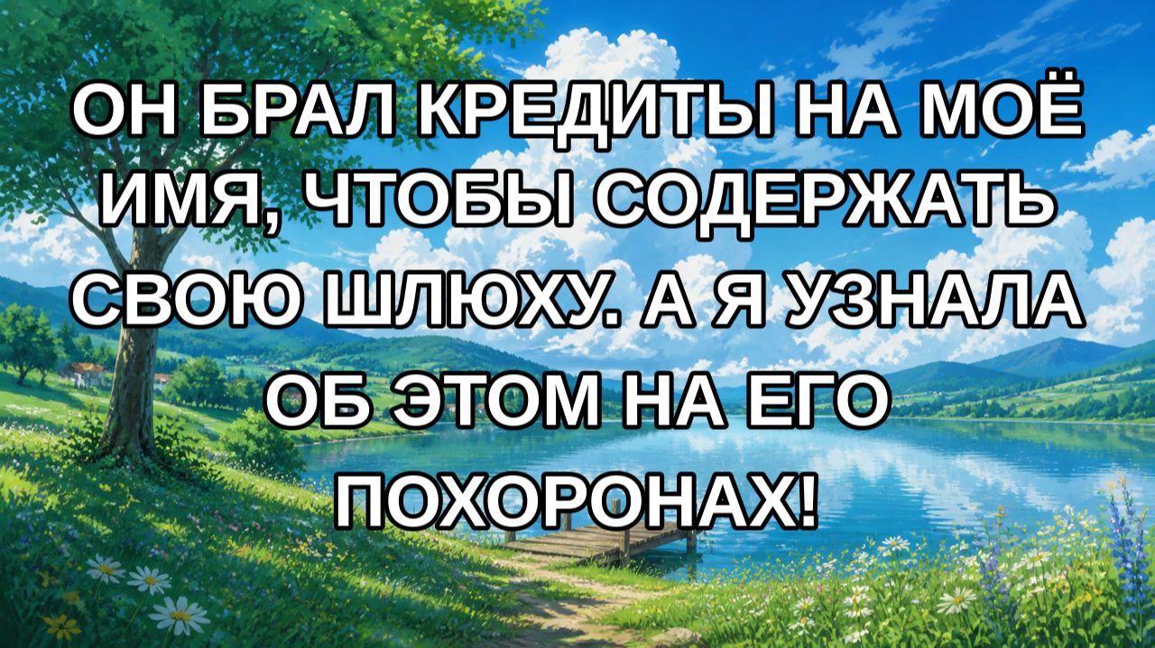 ОН БРАЛ КРЕДИТЫ НА МОЁ ИМЯ, ЧТОБЫ СОДЕРЖАТЬ СВОЮ ШЛЮХУ. А Я УЗНАЛА ОБ ЭТОМ НА ЕГО ПОХОРОНАХ!