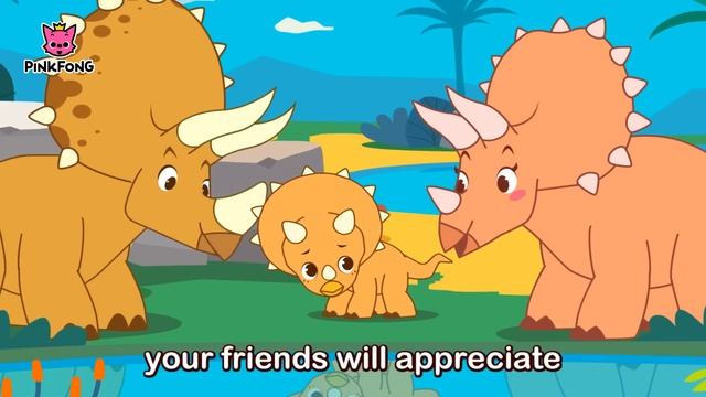 Крутые рога трицератопса | Динозавровый мюзикл | Истории Pinkfong для детей