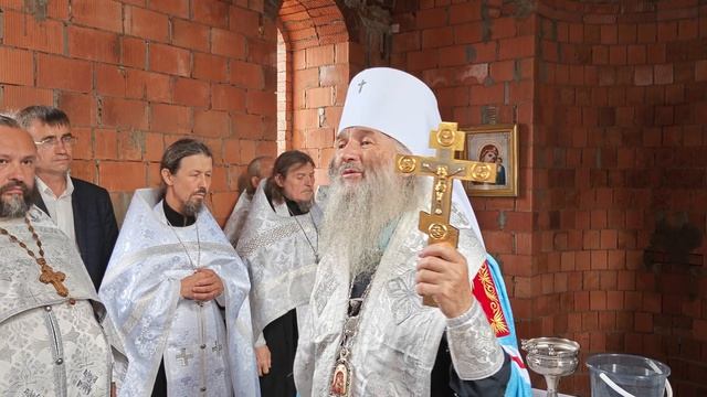 Проповедь митрополита Иоанна после закладки храма в честь Казанской иконы Божией Матери в с. Усола